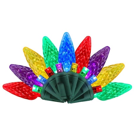 Celebrations Celebrations Platinum LED C6 Multicolored 50 ct String Christmas Lights 25 ft. C65MM50MUA